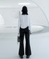 Layered Flare Cargo Pants